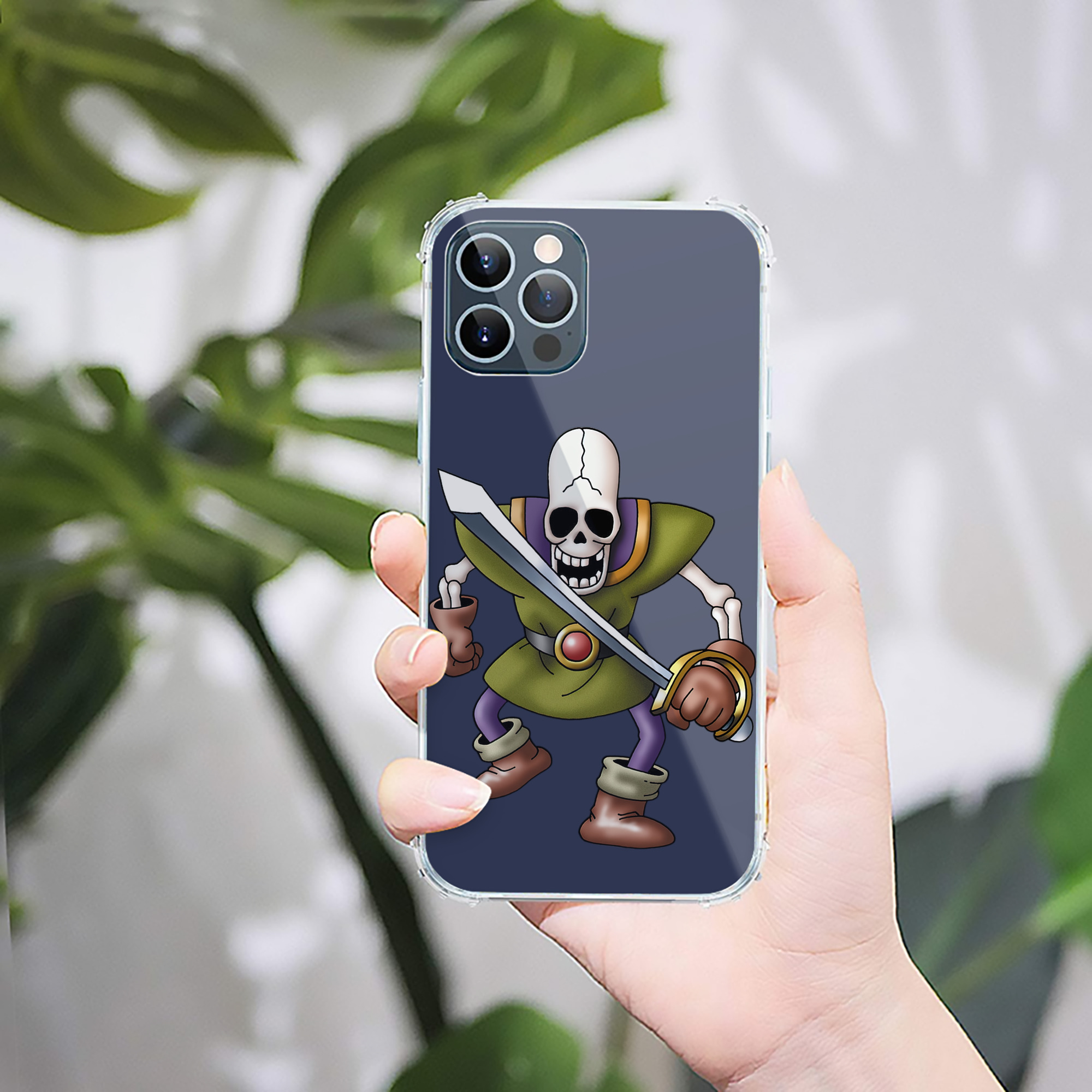 （画像用） ドラゴンクエスト Doragon Kuesuto Dragon Quest 【iPhone 12シリーズ対応】透明スマホケース（クリアソフトケース）